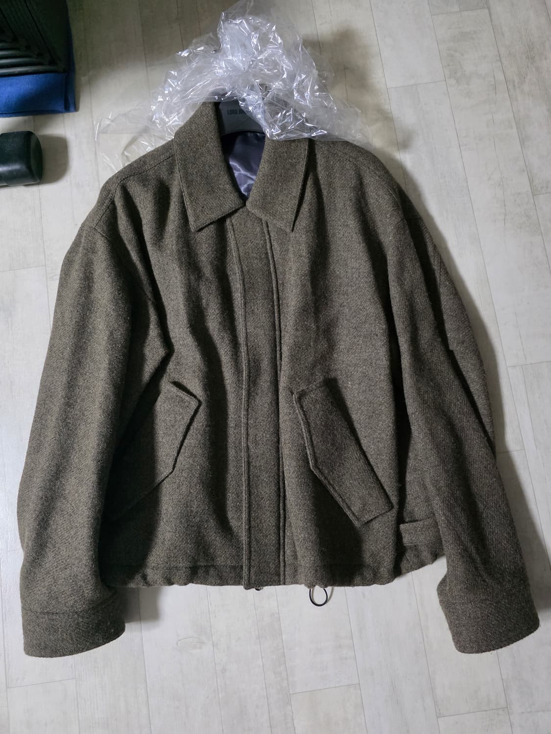 포커페이스 해리스 트위드 오버사이즈 블루종 48 상품이미지1