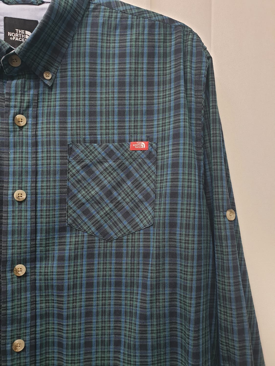 노스페이스 체크 긴팔 셔츠 L 상품이미지4