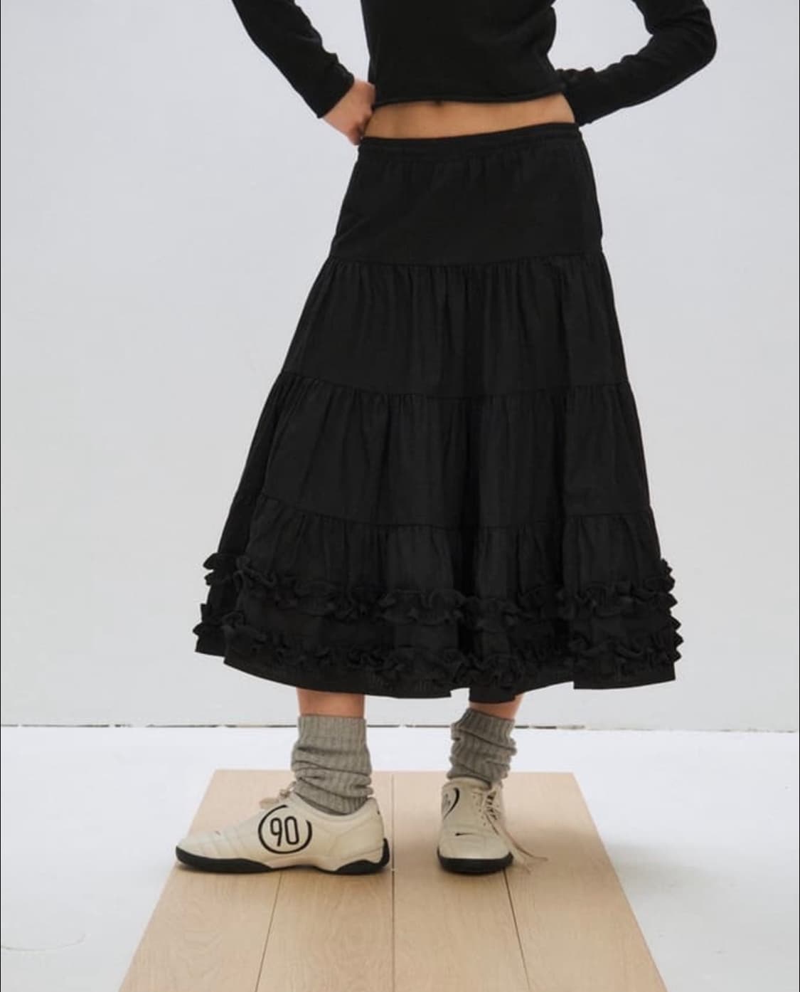 [삽니다] 플리즈 프로젝트 미들 프릴 스커트 상품이미지1