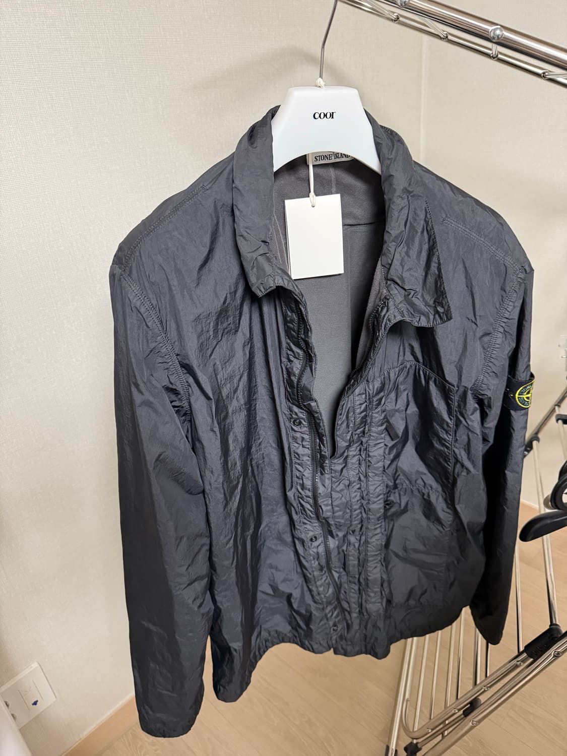 스톤아일랜드 크링클랩스 ny 자켓 블랙 상품이미지1