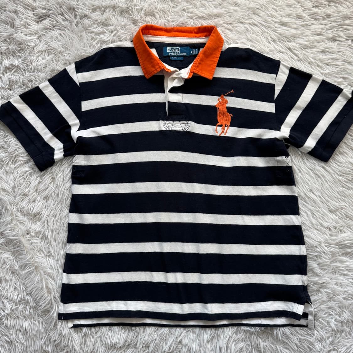 POLO 랄프로렌 일본빈티지 카라티 빅포니 반팔 폴로카라티 xl 105 상품이미지2