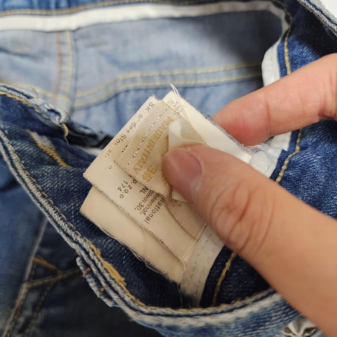 디젤 빈티지 연청 워시드 팬츠 상품이미지9