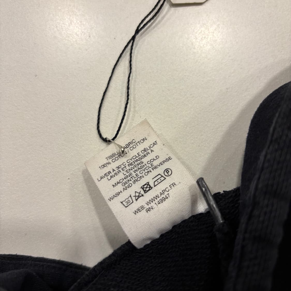 [S] 아페쎄 A.P.C. US 블랙 다이너 후드티 C90 상품이미지5