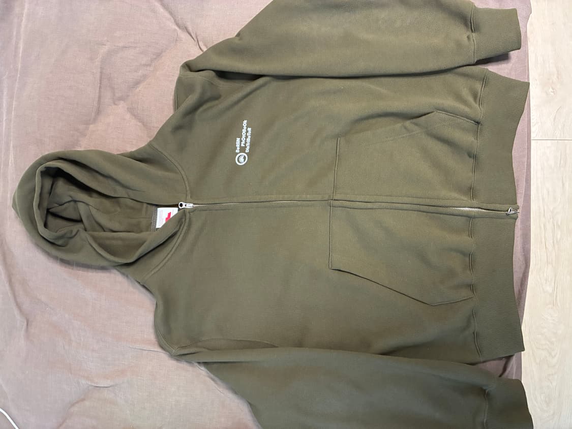 베를린포토북스 후드집업 카키 L사이즈 상품이미지2