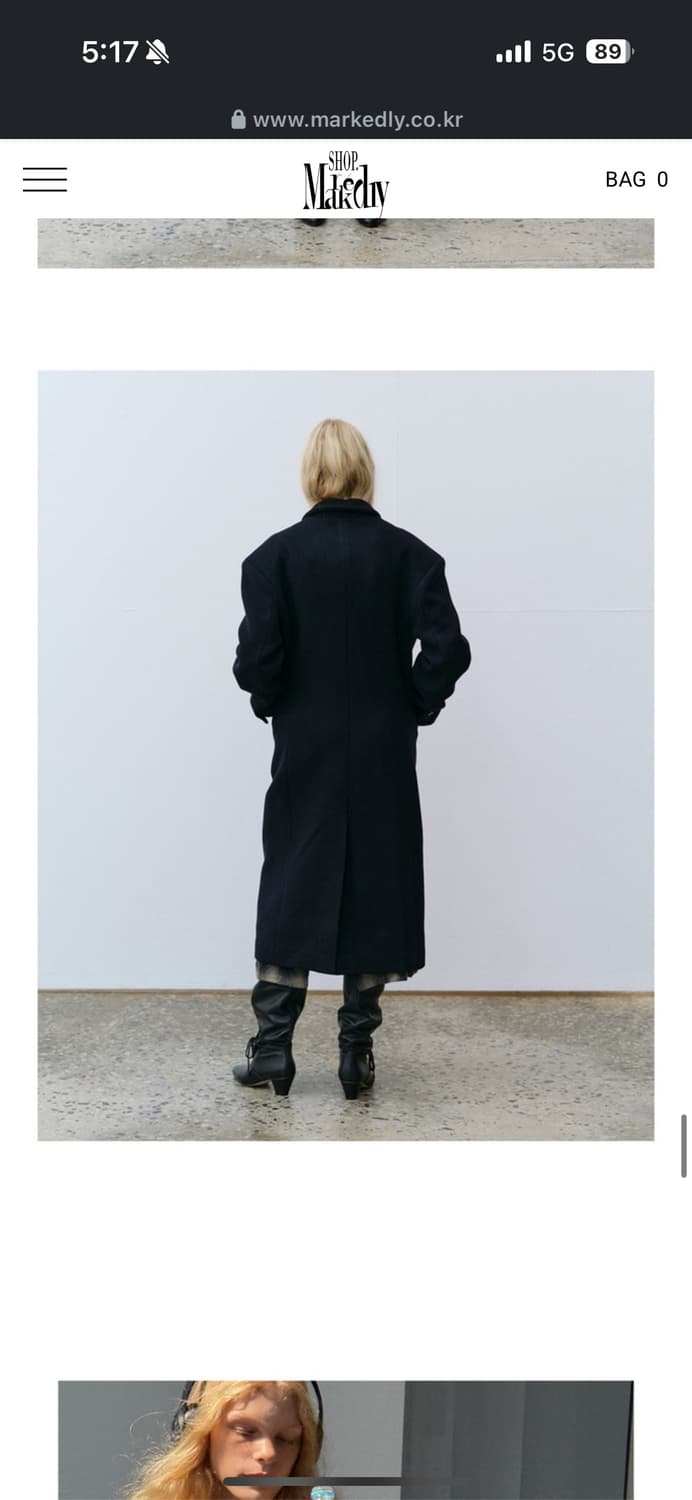 새상품 런던플랏 클래식더블 롱코트 상품이미지3