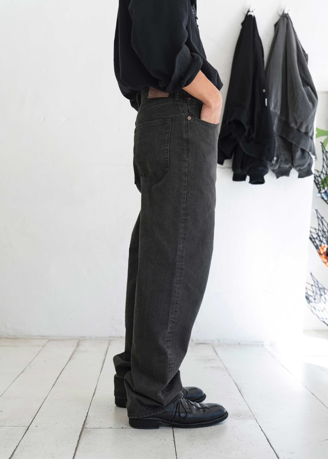 Charcoal 5P denim Straight 상품이미지1