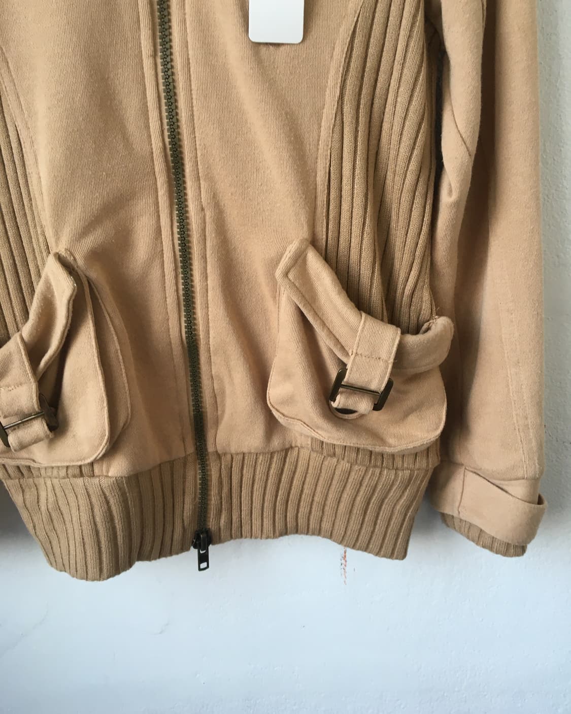 Ribbed layered high neck zip up 상품이미지4