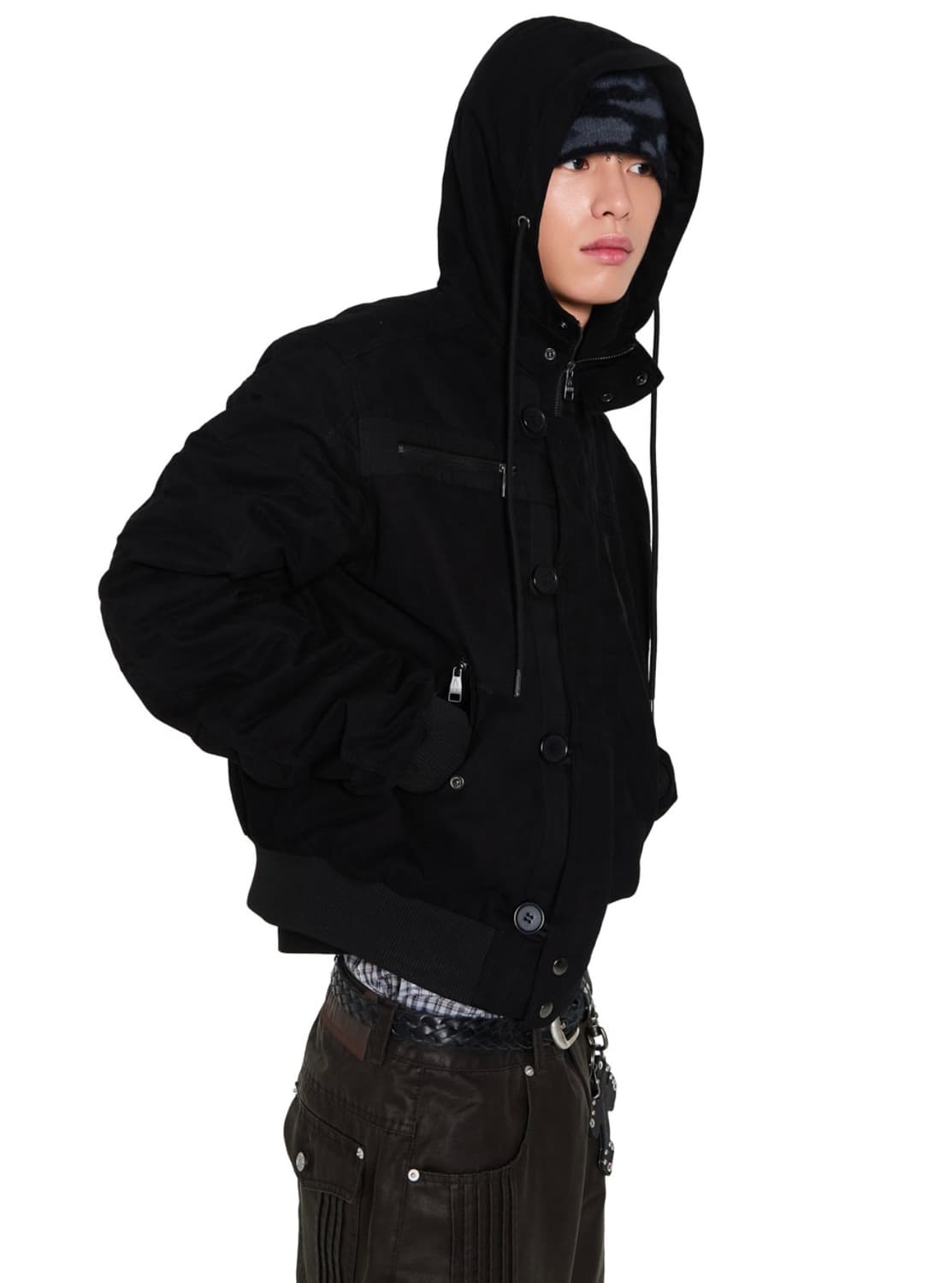 공홈품절) Button Placket Cotton Ma-1 Jacket 상품이미지3