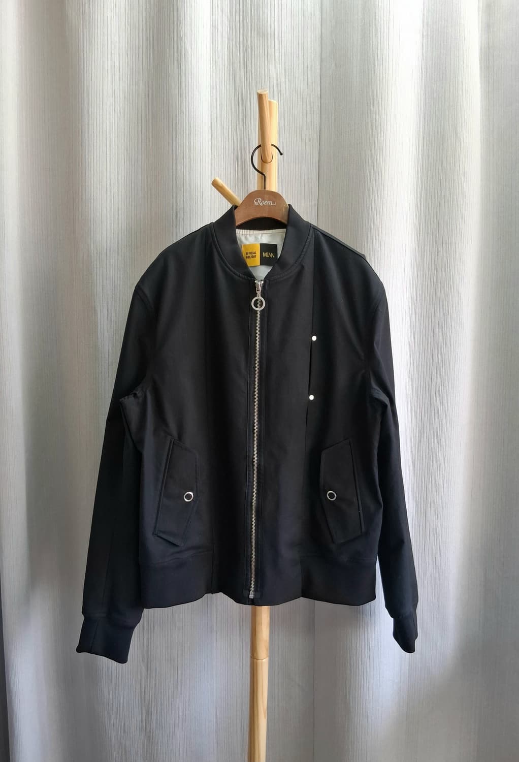 MUNN 봄버 자켓 블랙 남 M#최상급 상품이미지1