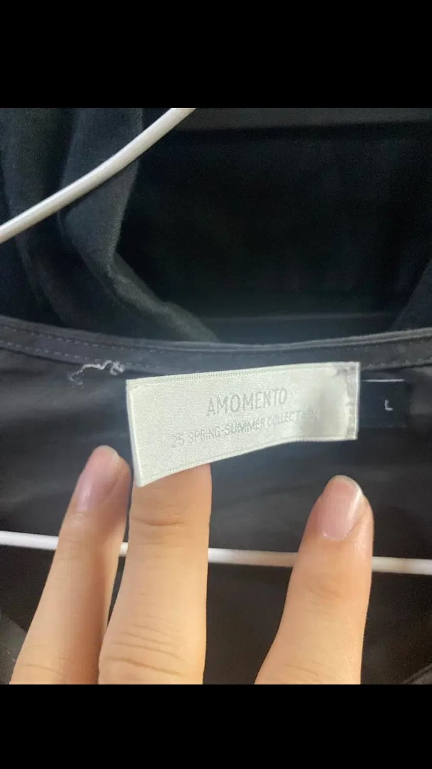 아모멘토 raglan cowl neck top 챠콜 L 상품이미지2