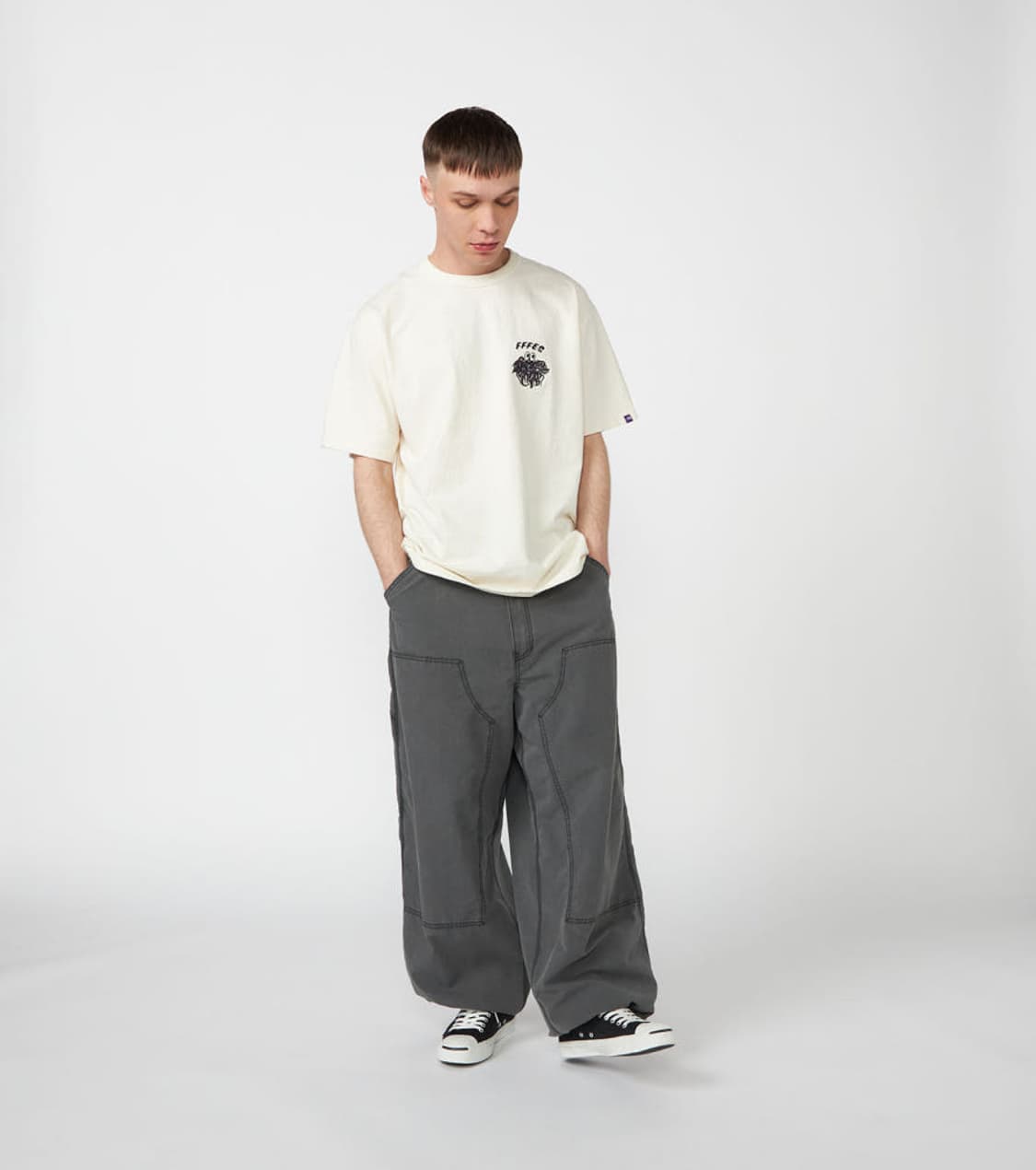 노스페이스퍼플라벨 코튼나일론 날씨 필드 더블 니 팬츠 상품이미지3