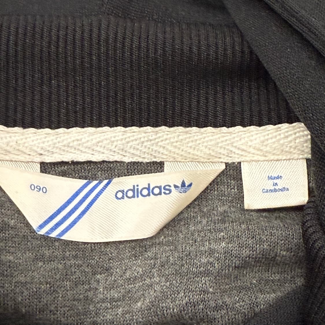 아디다스 블랙 패턴 트랙탑 후플 플락 후드집업 져지 트랙탑 90 상품이미지5