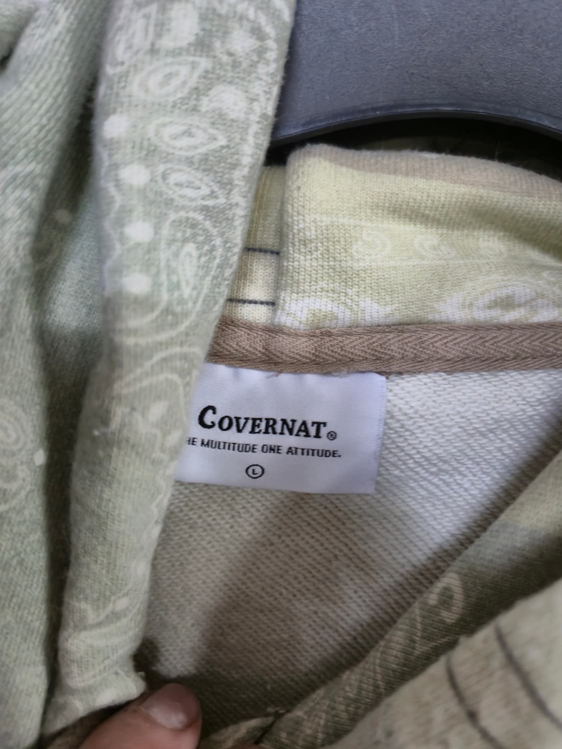 커버낫 페이즐리 패턴 후드티 (l) 상품이미지8