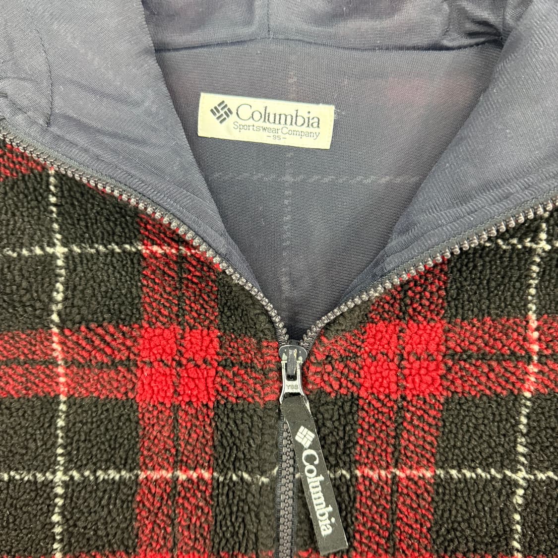 (M)콜롬비아 Columbia 타탄체크 플리스 후드자켓 상품이미지2