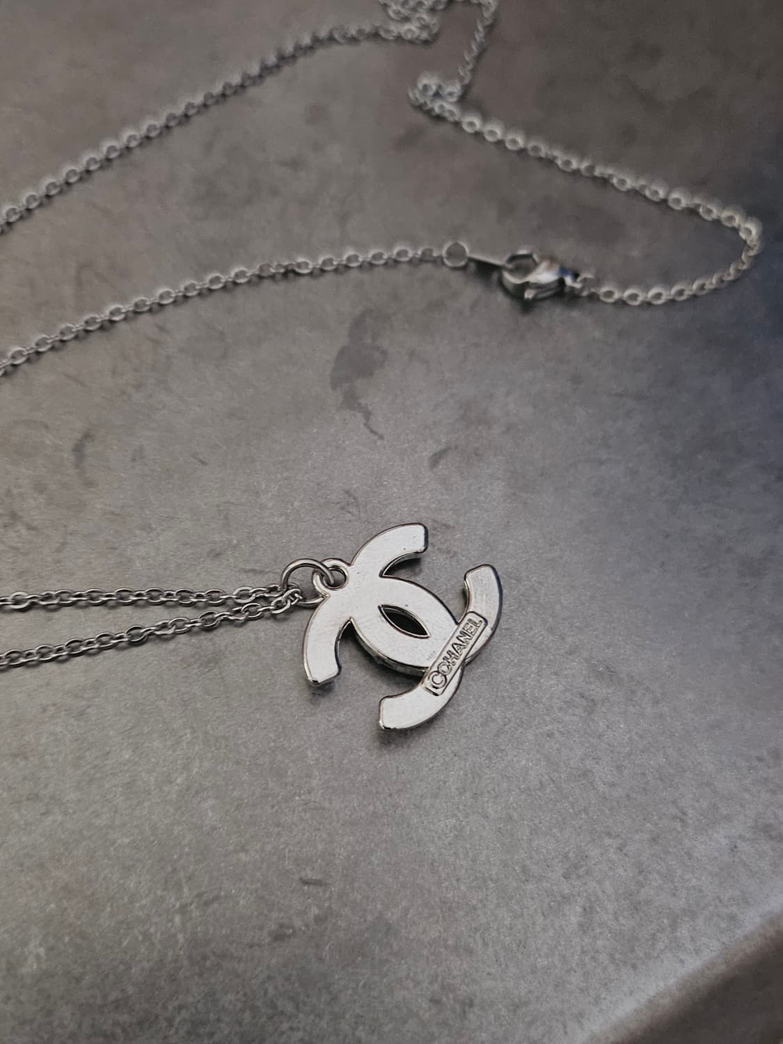 80 샤넬 정품 빈티지 업사이클링 목걸이 써지컬 진주 상품이미지3