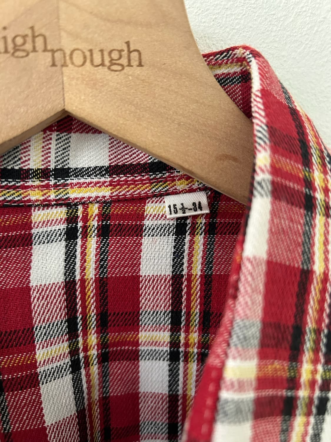 90's red check Western Shirt. 상품이미지6