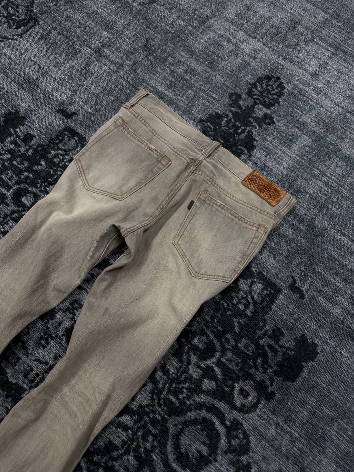 Goa 00s vintage grey boots cut denim pan 상품이미지7
