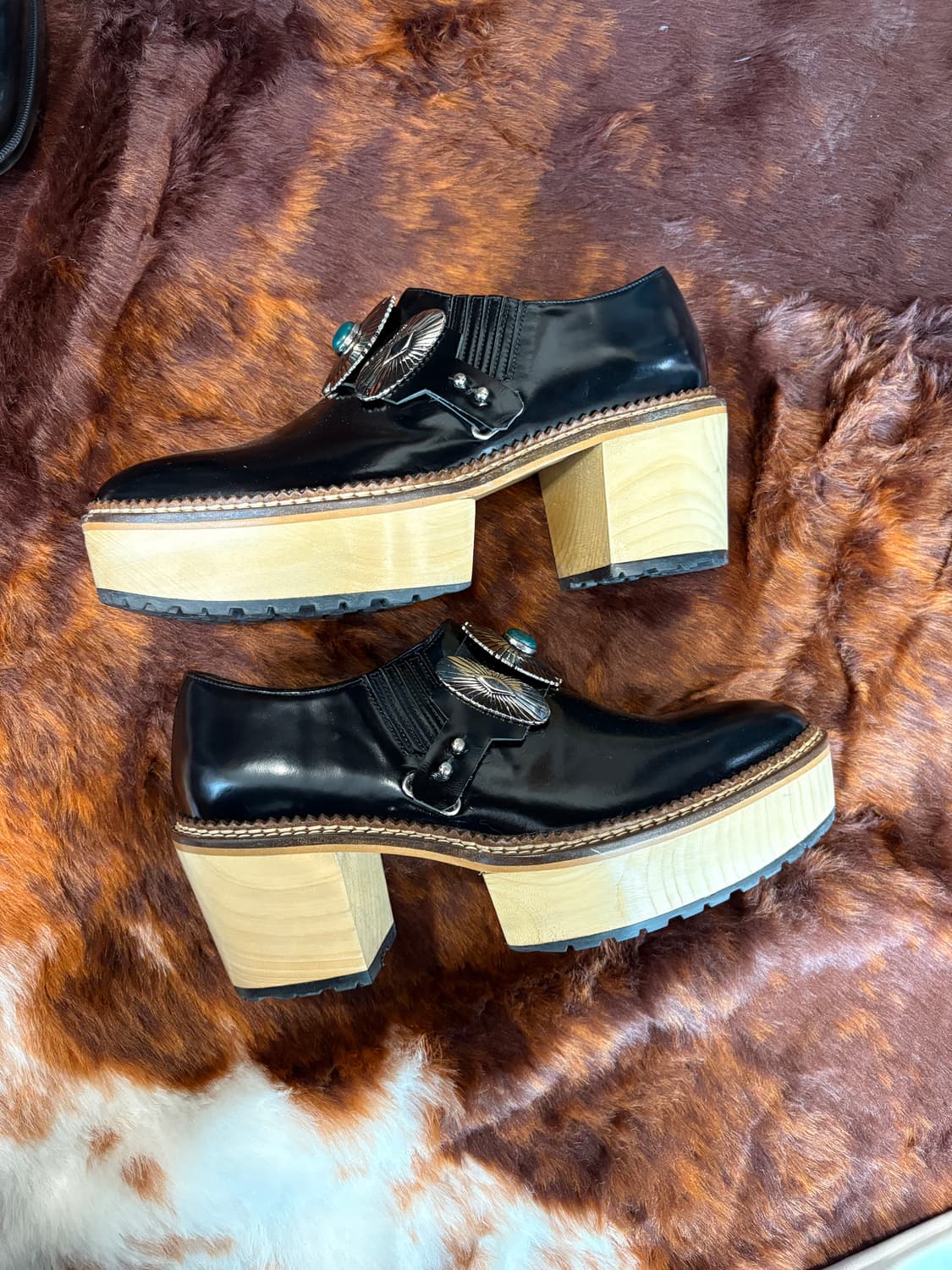 토카 풀라 우드 플렛폼 슈즈 상품이미지7