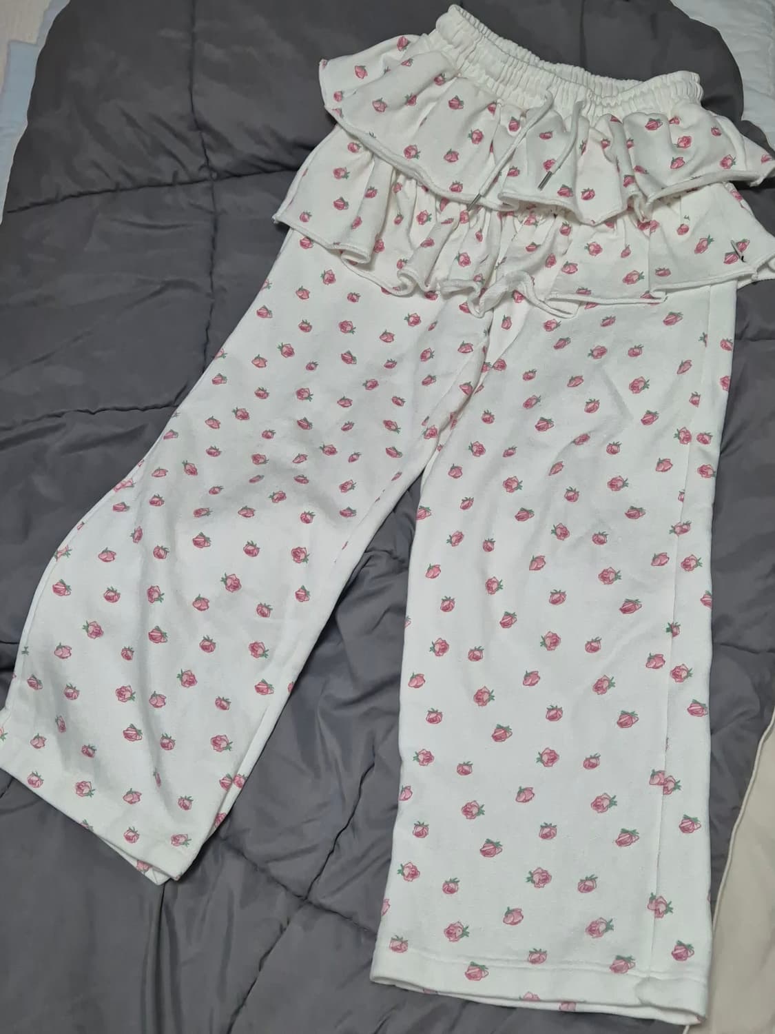 유희 플라워 레이어드 치마 팬츠 상품이미지3