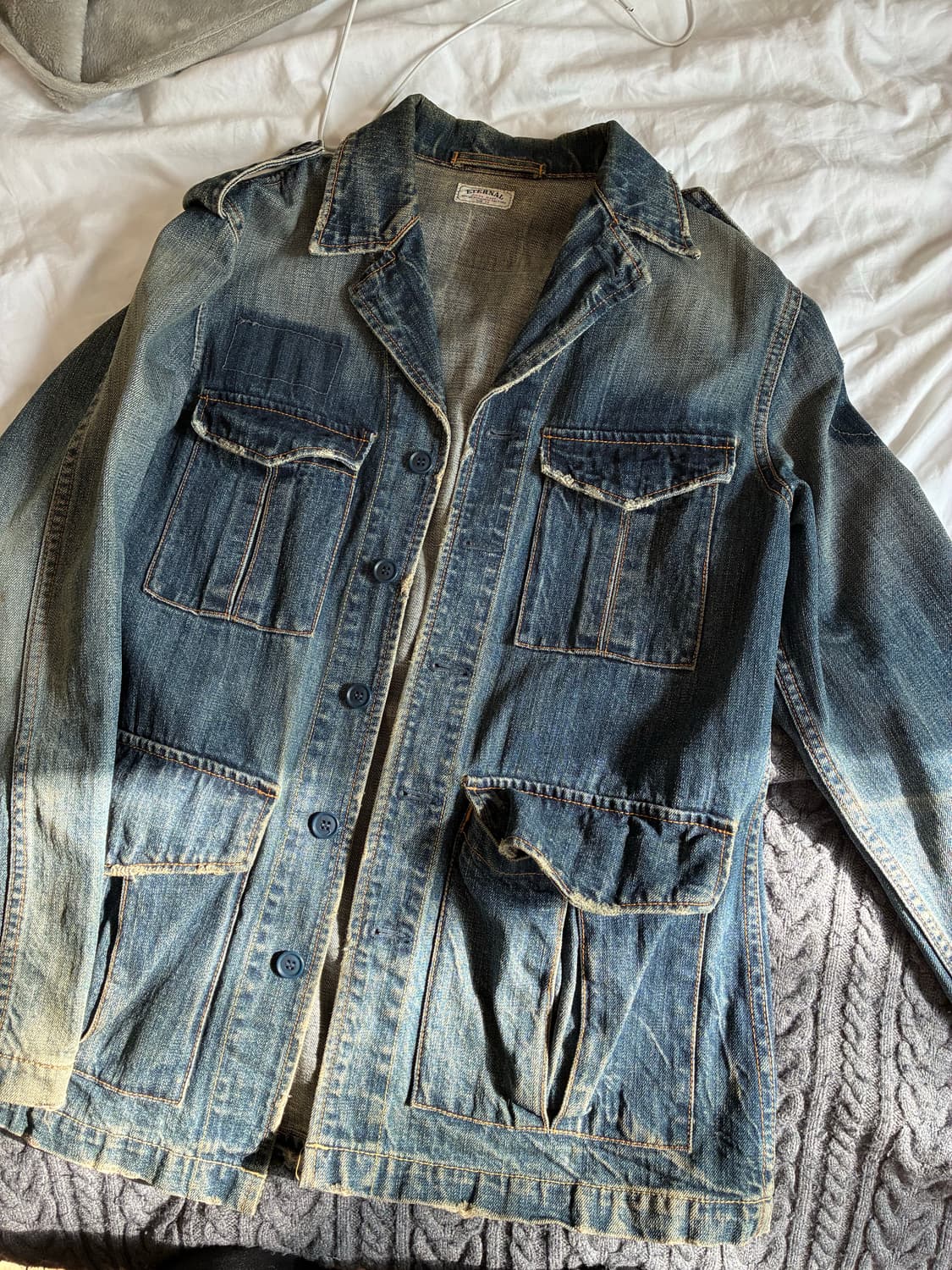 빈티지 오버사이즈 데님자켓 상품이미지1
