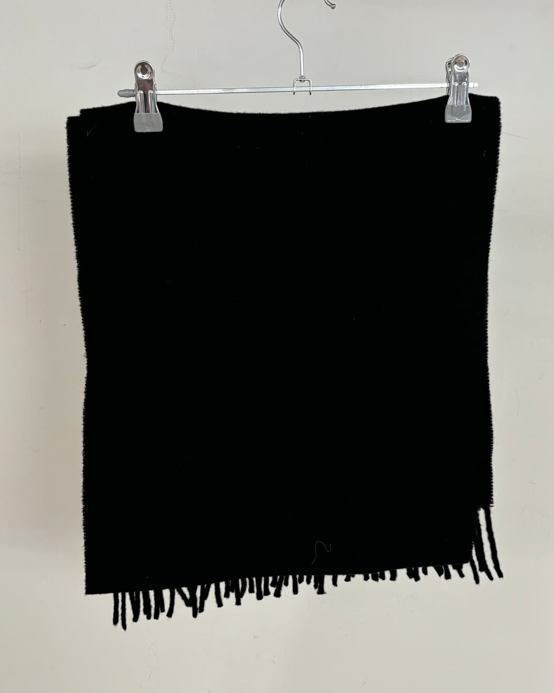 폴로 랄프로렌 블랙 프린지 버진 울 스카프 상품이미지3