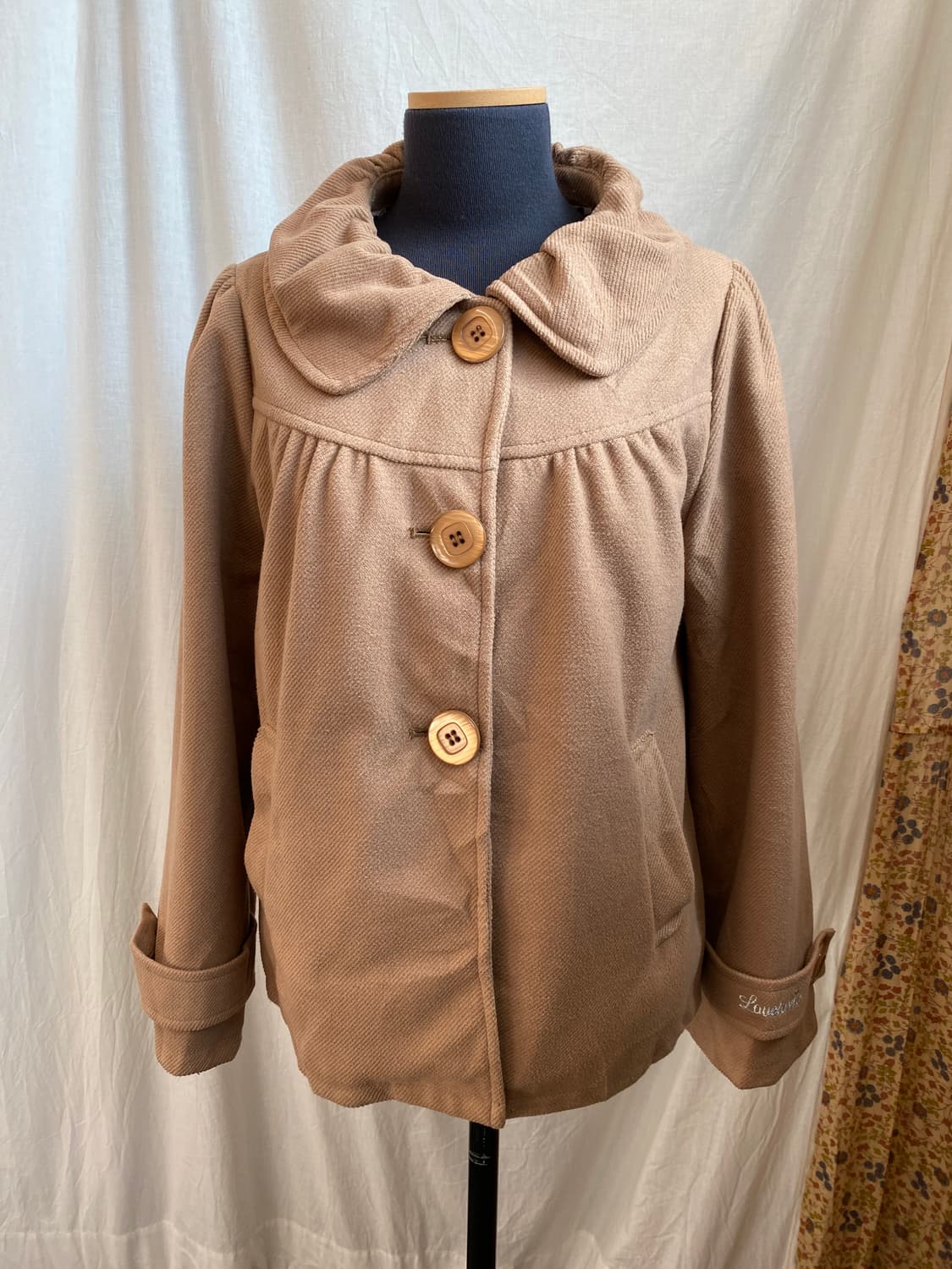 LOVETOXIC 브라운 하프코트(-66) 상품이미지10