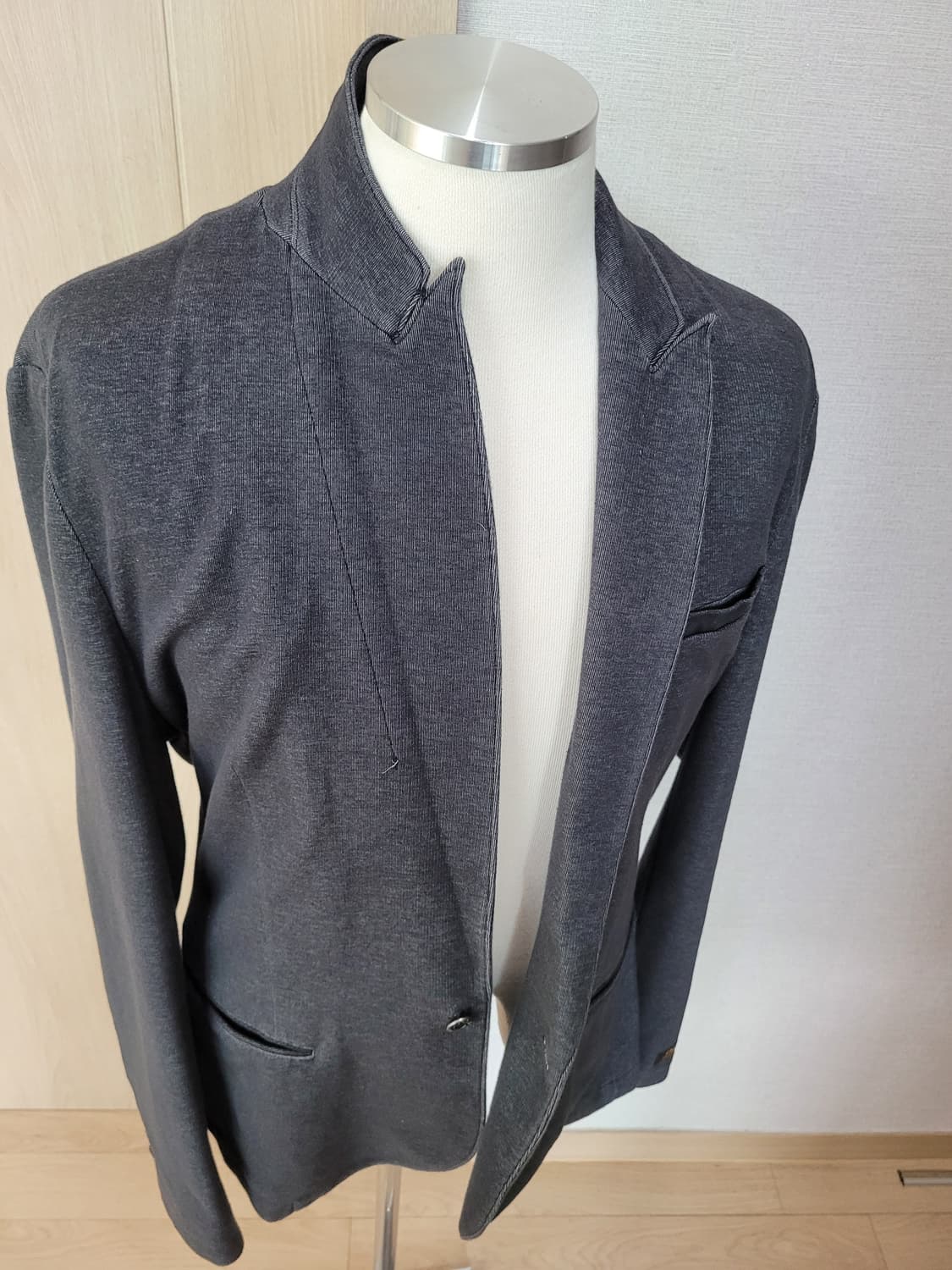 잭앤존스 Jack & Jones 남자 원버튼 니트 자켓 다크그레이 상품이미지7