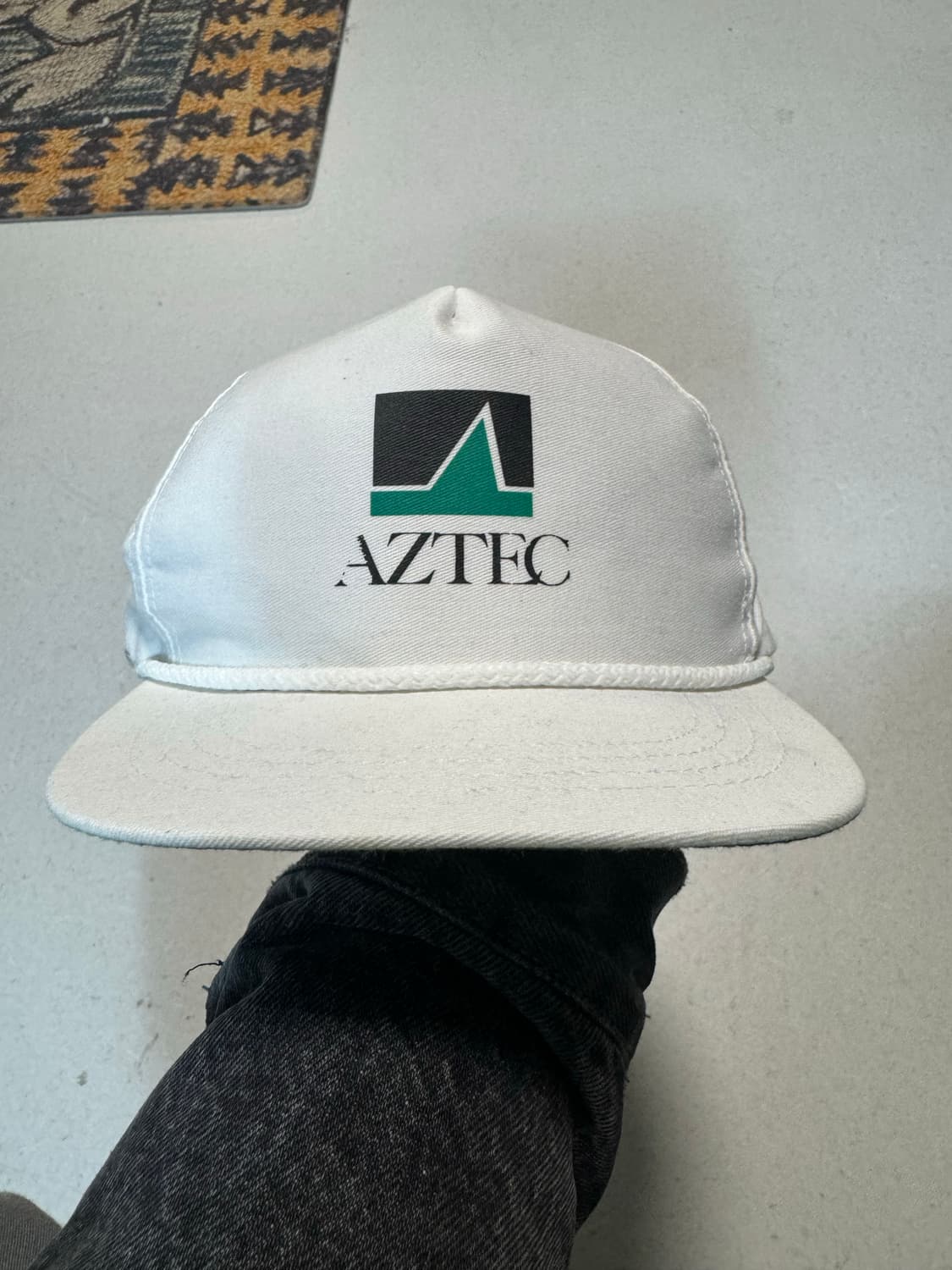 아즈텍 빈티지 스냅백 made in usa 화이트 볼캡 트러커캡 모자 상품이미지1
