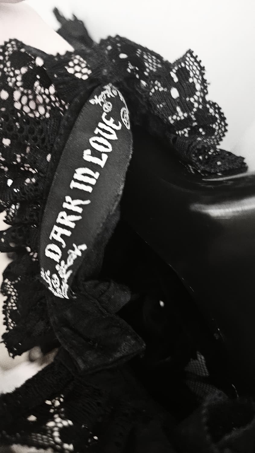 다크 인 러브 고스로리타 블라우스 원피스 고딕 공겜여주 지뢰계  빈티지 상품이미지3