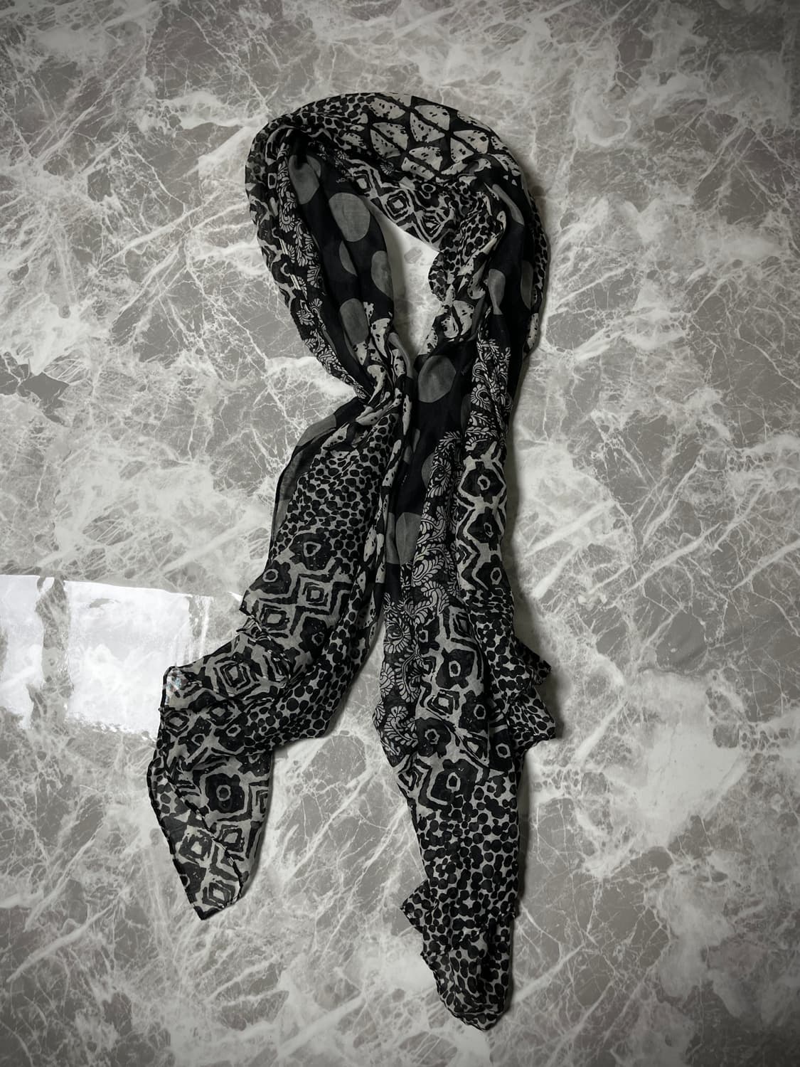 (Japanese vintage)gothic scarf muffler 상품이미지1