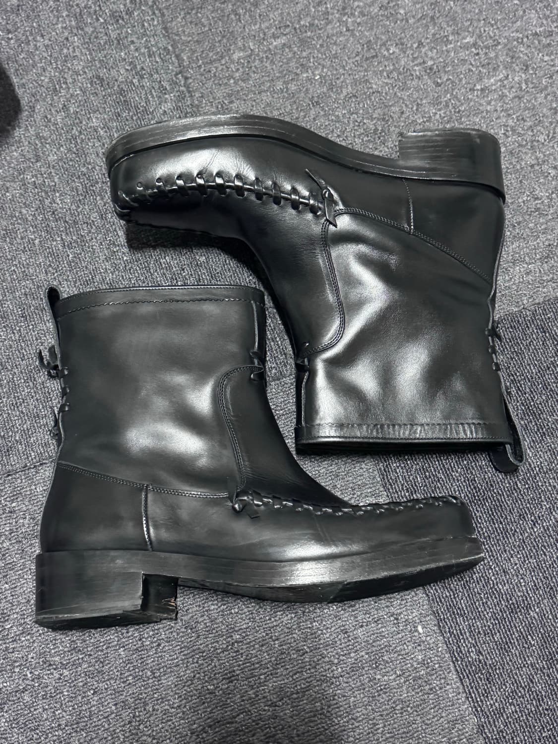 휩스티치 가죽 부츠 상품이미지6