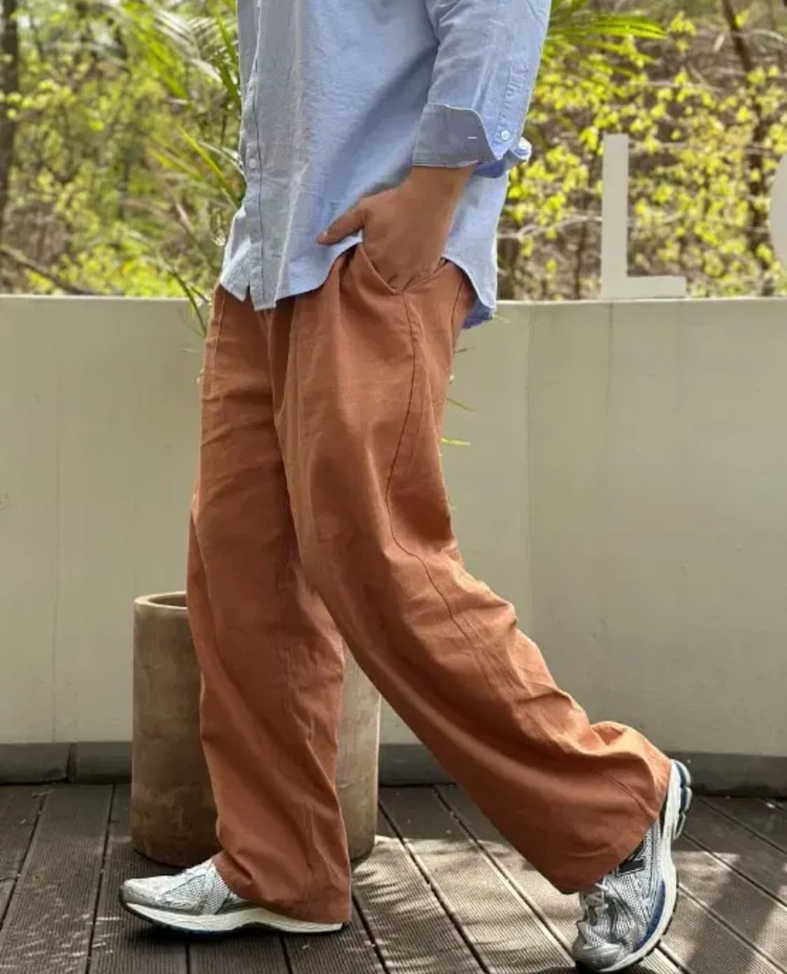 라퍼지스토어 와이드 브라운 팬츠 (Fade Carrot) 상품이미지2