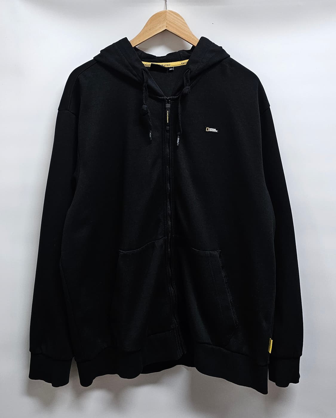 내셔널지오그래픽 검정색 후드집업 3XL 상품이미지1