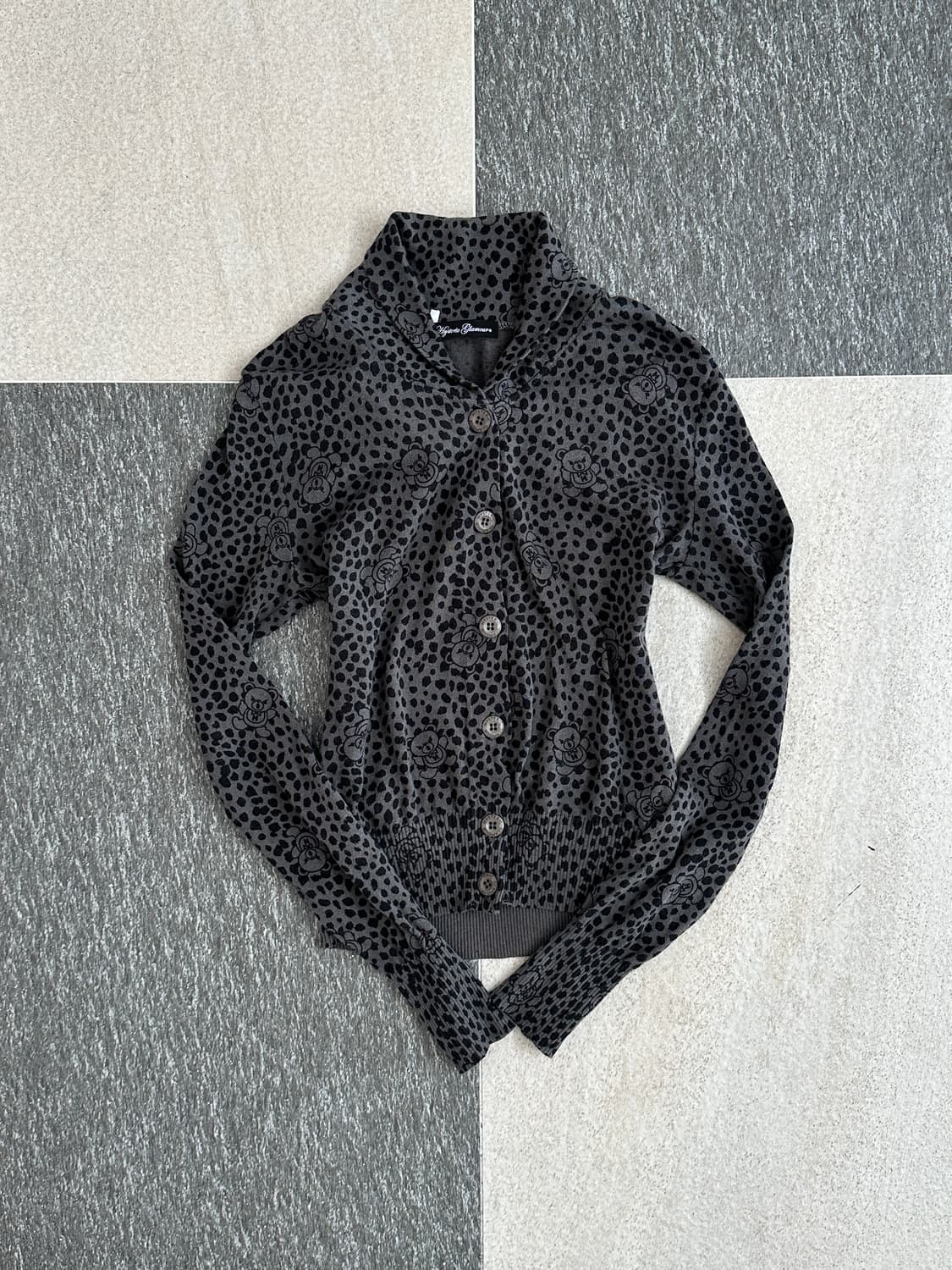 히스테릭글래머 레오파드 퍽베어 가디건  상품이미지1