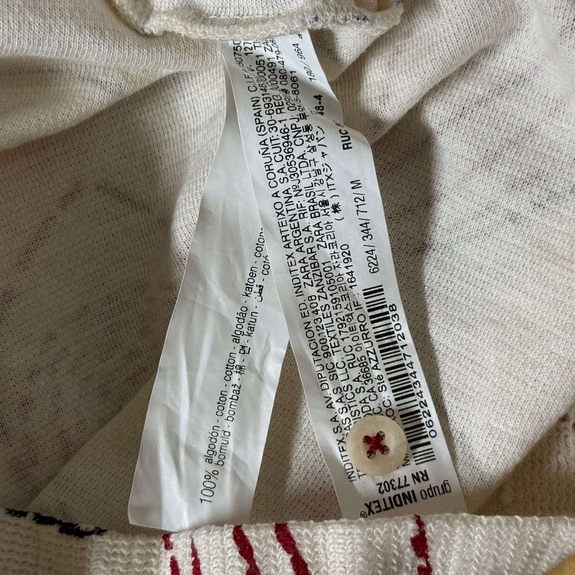 [M] 자라 ZARA 패턴 반팔 코튼 셔츠 남방 상품이미지6