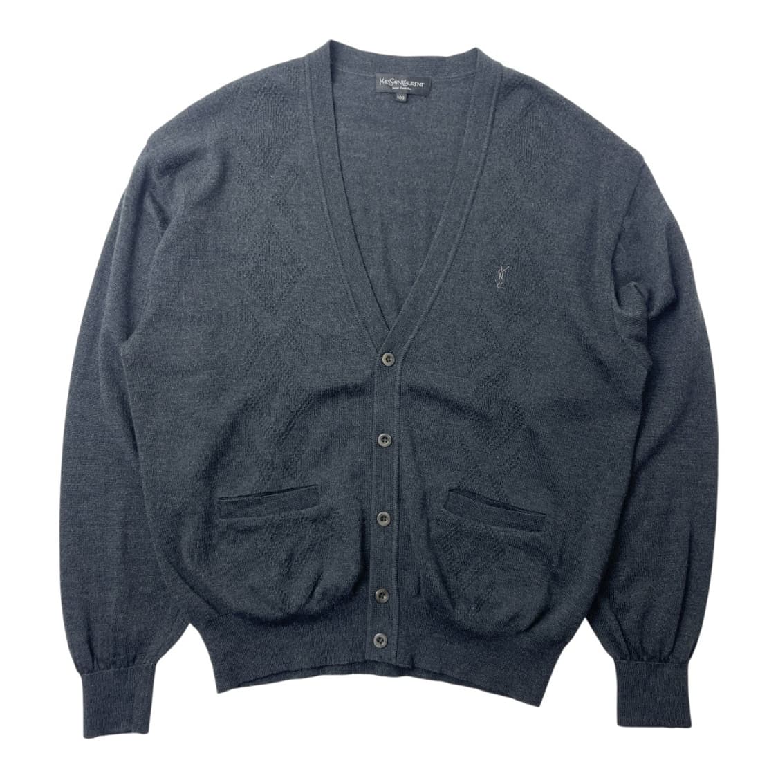 입생로랑 울 가디건 그레이 100 상품이미지1