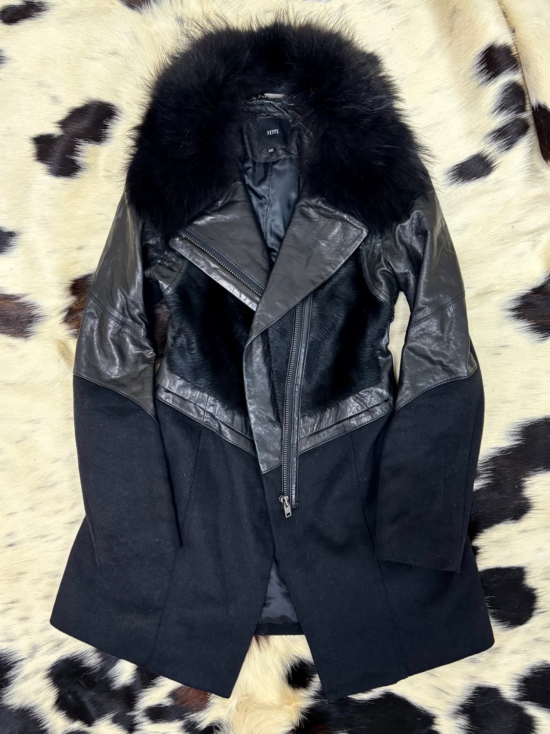 Calf Hair Trimming SheepSkin Leather Coa 상품이미지7