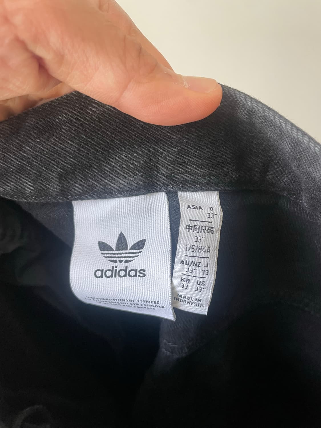 아디다스 플레이크 데님 쇼츠 팬츠 (블랙) 상품이미지5