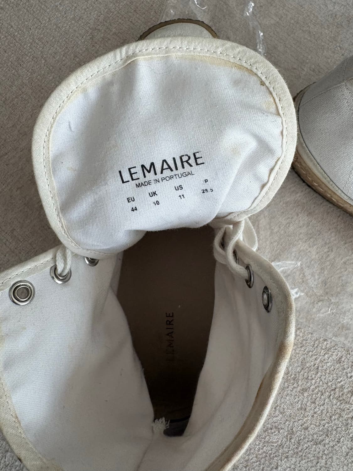 르메르 캔버스 하이탑 스니커즈 / 44 상품이미지7