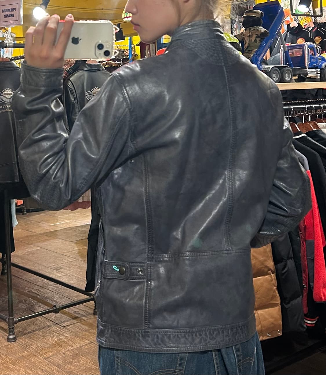 [HI] massimodutti 마시모두띠 레더자켓 상품이미지5