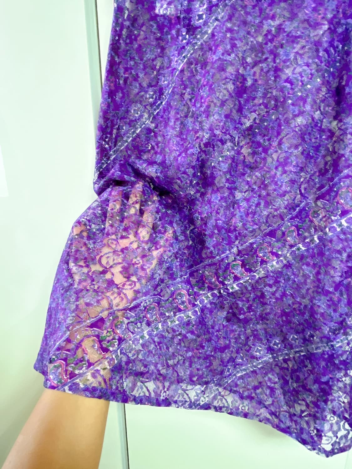 레이어링 바이올렛 레이스 스커트 상품이미지4