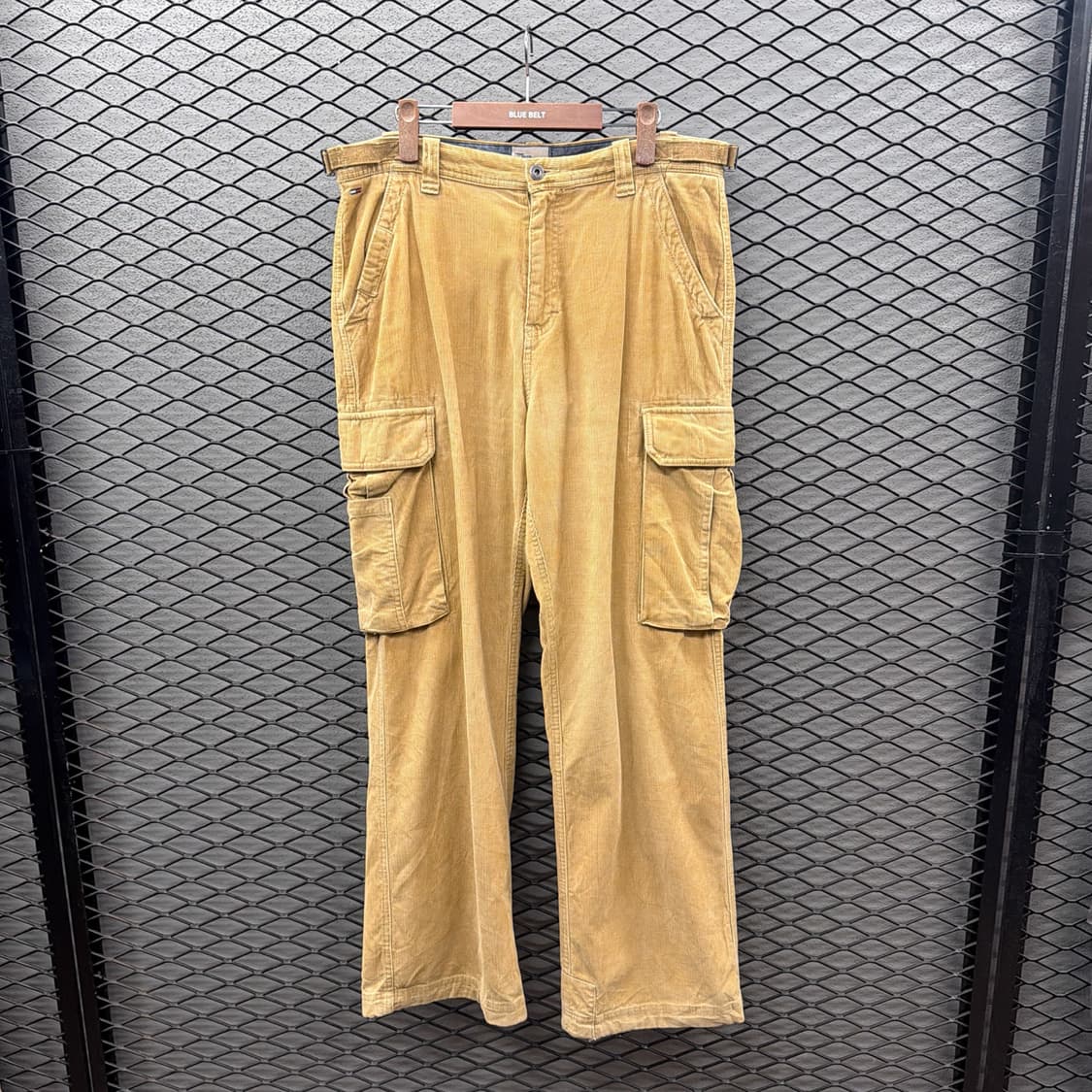 타미힐피거 코듀로이 워크팬츠 카고포켓 비조 디테일 카멜 상품이미지3