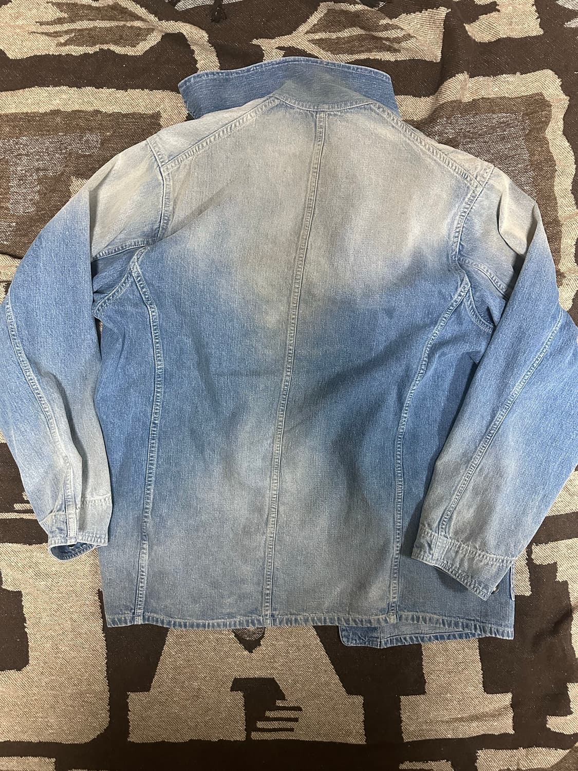 오베르쥬 선블리치 데님 커버올 42사이즈 상품이미지2