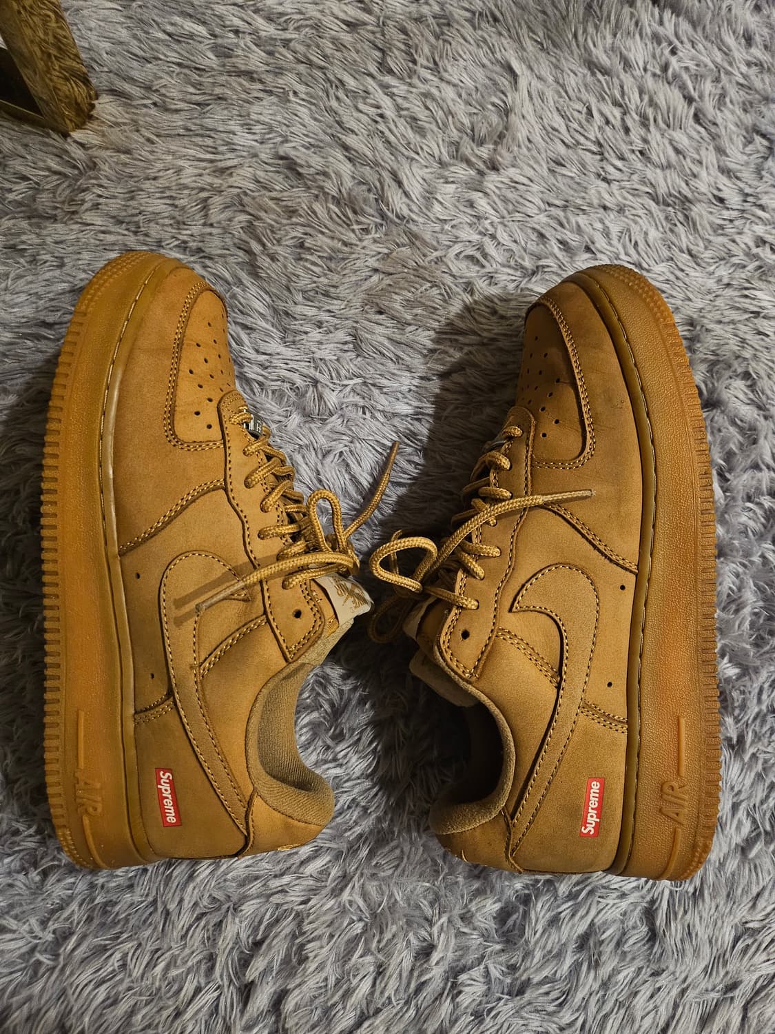 정품(A급)나이키x슈프림 에어포스1 로우 플랙스 된장포스 상품이미지1