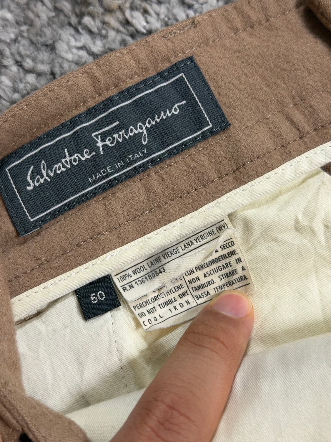 살바토레 페라가모 울 트라우저 상품이미지8