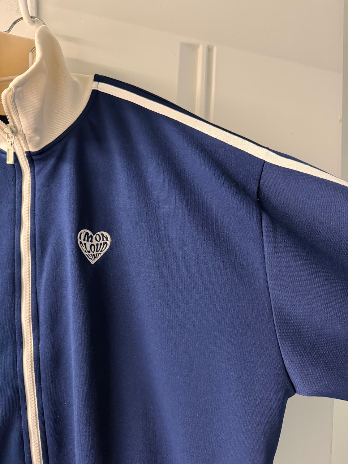 일본빈티지 네이비 하트 져지 상품이미지6