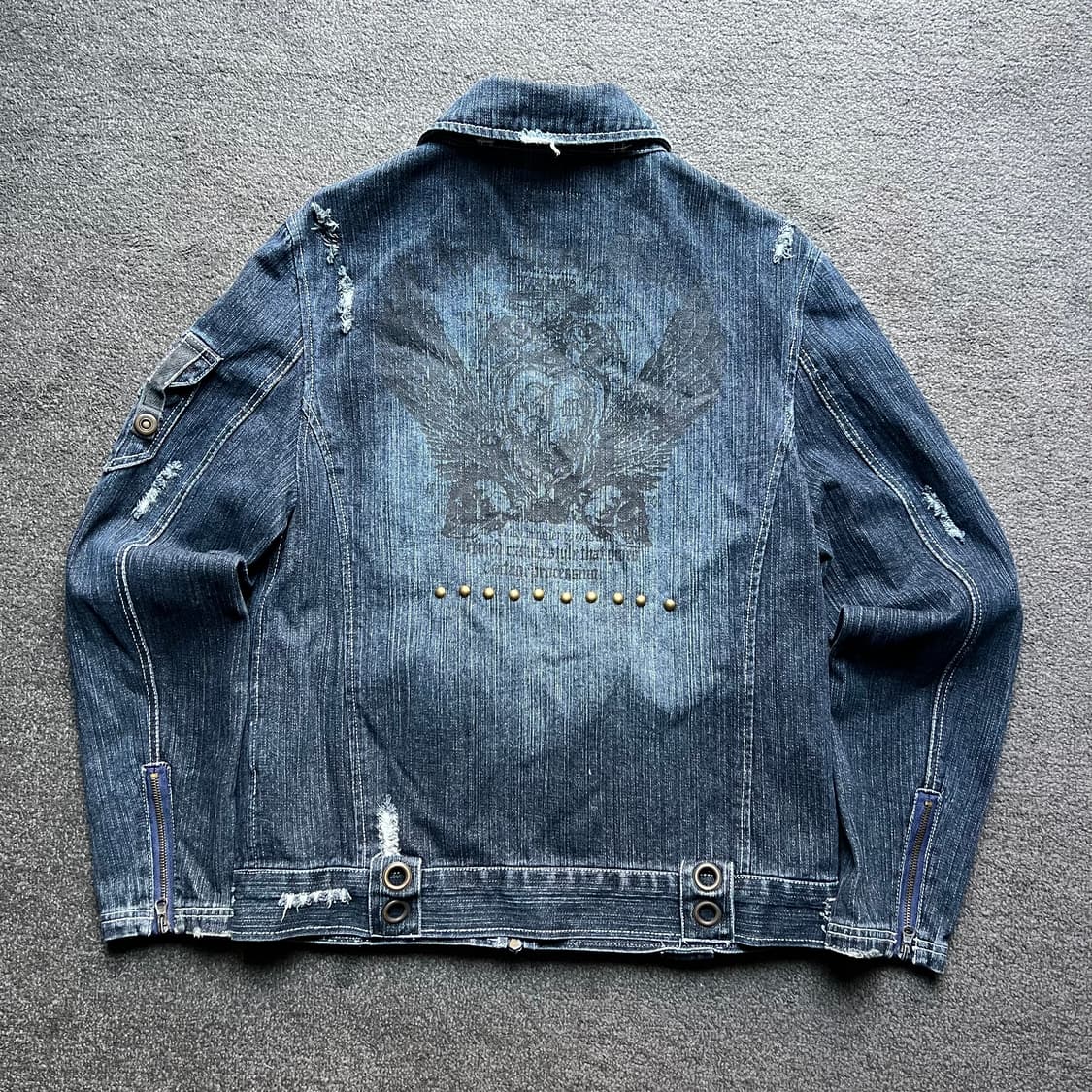 빈티지 Y2K 스타일 데님 청자켓 [L]  상품이미지3