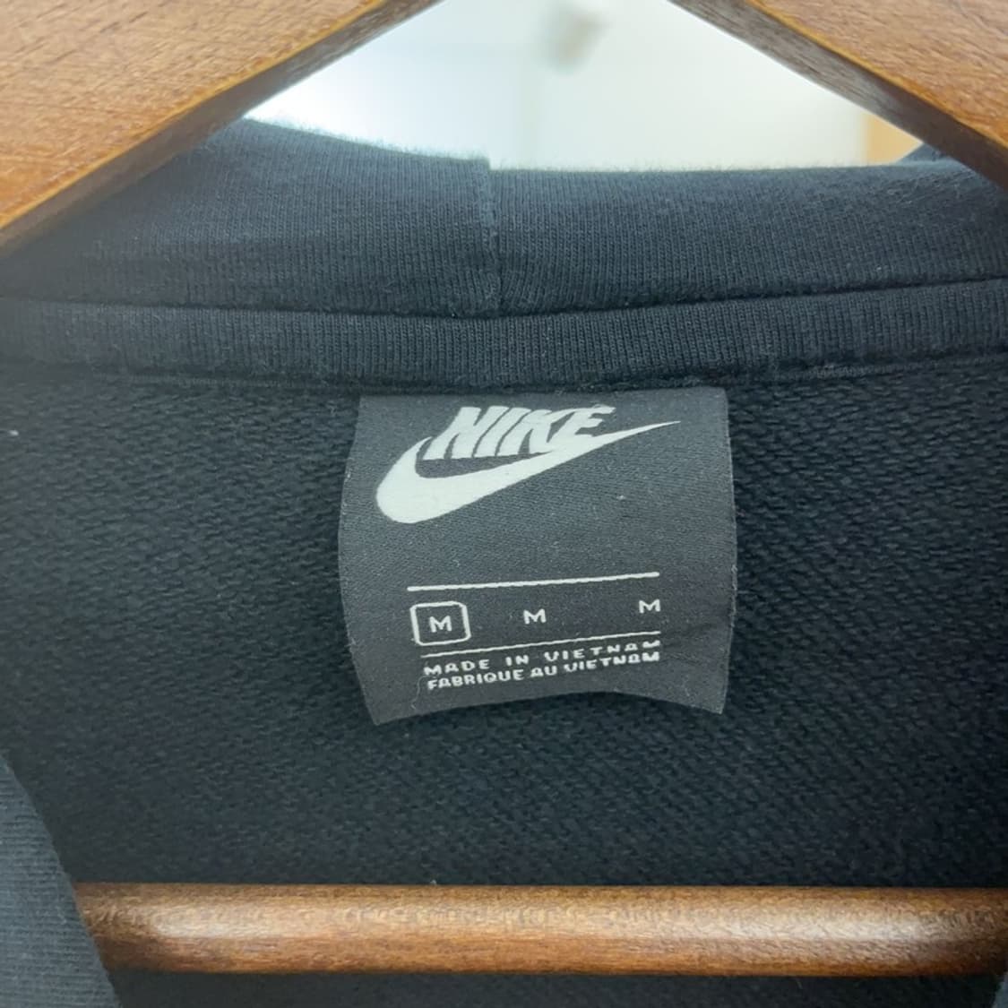 나이키 올드스쿨 빈티지 배색 반집업 크롭 후드티 M C07780 상품이미지5