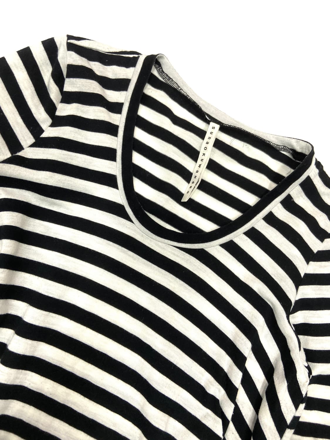 Sunao kuwahara striped ruffle tee 상품이미지2