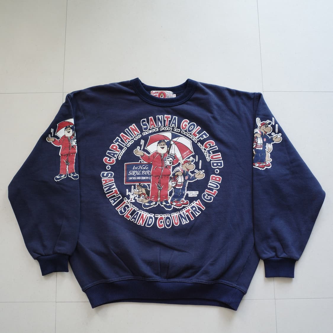 80s 캡틴산타 골프클럽 맨투맨 일본 생산제품 상품이미지1